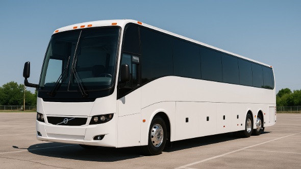 Exterior of Charter Bus Company Elkhart's 50 Passenger Charter Bus in Elkhart