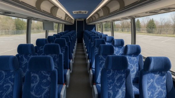 elkhart 56 passenger charter bus rental
