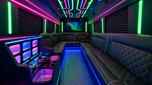 elkhart party bus rental inside